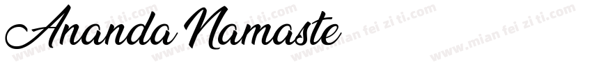 Ananda Namaste字体转换